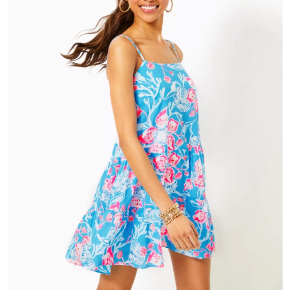 Lilly Pulitzer Alessia Cotton Dress-NWT-size XL - Picture 4 of 8